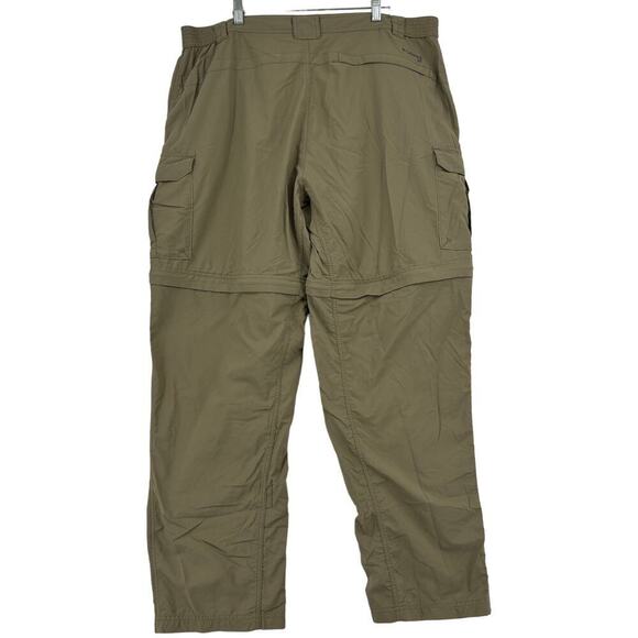 Columbia GRT Nylon Convertible Cargo Pants Lightweight Hiking Khaki Men's XXL - Picture 8 of 12